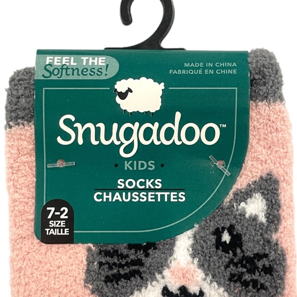 SNUGADOO Soft Fuzzy Non-Slip Character Kids Socks Pony & Cat 2-Pair Set NWT - Picture 3 of 7
